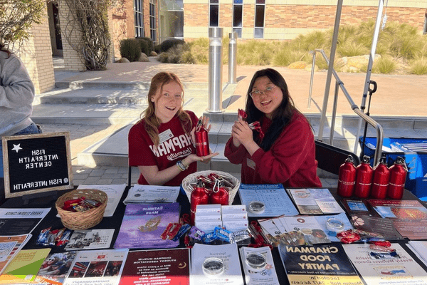 Two students at Chapman University